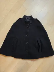 Club Monaco クラブモナコ ブラック ケープ コート S/Pのサムネイル