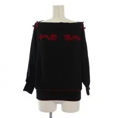 ヴィヴィアンタム VIVIENNE TAM ニット カットソー 七分袖 ドルマンスリーブ 龍刺繍 0 黒 /BMのサムネイル