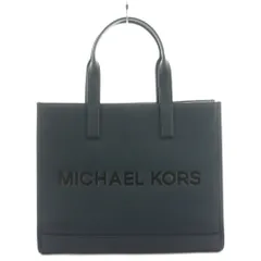 マイケルコース MICHAEL KORS COOPER トートバッグ ハンドバッグ ショルダーバッグ エンボスロゴ レザー 紺 ネイビー 37S5MCOT4L /AN19