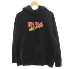 エムエムシックス メゾンマルジェラ MM6 Maison Margiela 21年モデル パーカー スウェット プルオーバー 長袖 ロゴプリント XS 黒 ブラック S52GU0149 S25337 /HNのサムネイル