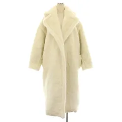 ダブルスタンダードクロージング ダブスタ DOUBLE STANDARD CLOTHING テディベアコート アウター ロング 裏地クマ柄 36 白 ホワイト 0207-550-213 /YTのサムネイル