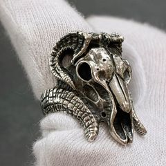 ☆GODSIZE ゴッドサイズ WOLF RING ウルフリング シルバー 燻し - メルカリ