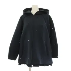 ソーノ SONO ボンディングフリルフーディパール ジャケット ジップアップ F 紺 ネイビー 長袖 S244JV052 /YMのサムネイル