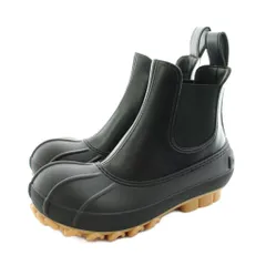 ステラマッカートニー STELLA McCARTNEY Duck City ダック シティ チェルシーブーツ ショートブーツ サイドゴア レザー 36 黒 ブラック 800424 N0131 /KUのサムネイル