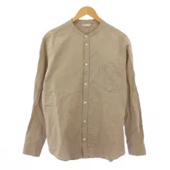 アーツ&サイエンス ARTS & SCIENCE ARTS&SCIENCE 23SS バンドカラーフェイクシャツ カジュアル 長袖 無地 麻 リネン混 3 グレージュ 0231-U6071-1058 /BBのサムネイル