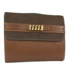 LOEWE ロエベ ポーチ 「ベラスケス」バイカラー ブラウン系 - メルカリ