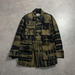 DIESEL ディーゼル マウンテンパーカー Dロゴ エンボイスロゴ グレン 