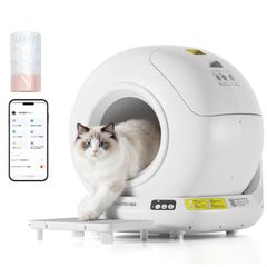 新品】自動猫トイレ 大型 多頭飼い 自動清掃 臭い漏れ防止 スマホ管理