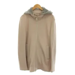 ヘルノ HERNO RESORT ウールコート ジップアップ フード付き 48 ピンクベージュ GC002UR /YMのサムネイル