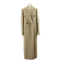 ノーブル NOBLE 22AW アルパカシャギーピークドコート ダブル ロング ウール カシミヤ混 ベージュ 22020240605040 /KUのサムネイル