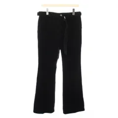 サカイ sacai Corduroy Pants コーデュロイパンツ フレア スラックス ジップフライ ワンカラー ベルト 1 黒 ブラック /BBのサムネイル