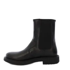 サルヴァトーレフェラガモ Salvatore Ferragamo LORENO サイドゴアブーツ ミドル丈 レザー 8.5 黒 /KH