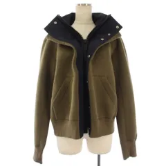 サカイ sacai Grosgrain Zip Hoodie ジャケット ブルゾン ジップアップ 1 カーキ ネイビー 25-08058 /TKのサムネイル