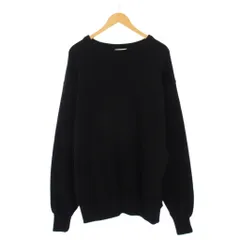 ヘリル HERILL 23SS C/S Double Layer Crew neck ニット セーター 長袖 コットンシルク 黒 23-080-HL-8250-1 /KHのサムネイル