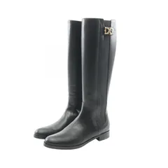 ドルチェアンドガッバーナ DOLCE & GABBANA ブーツ DGロゴ ロング レザー ロングブーツ レディース Used Aのサムネイル