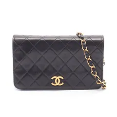 シャネル CHANEL ショルダーバッグ ミニマトラッセ フルフラップ ブラック ラムスキン（羊革） ミニマトラッセ フルフラップ チェーンショルダー レディースのサムネイル