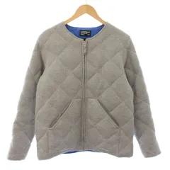 フレッシュサービス　fresh service LOOPWHEELER ZANTER キルティング ダウンジャケット アウター ノーカラー ジップアップ S グレー LWFS193-001 /TKのサムネイル