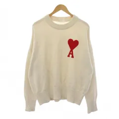 アミ アレクサンドル マテュッシ ami alexandre mattiussi ハートAロゴクルーネックニット カットソー 長袖 M 白 A21HK009.016 /BMのサムネイル