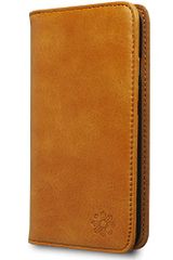 ☆Brand New☆ [Need Network] iPhone 17 Case, Flip-type, Genuine Leather, Smartphone Case, Shockproof, Card Holder, Stand Cover, No Magnet, Camel d33fc65d
