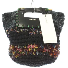 サカイ sacai 25AW Zantan Crochet Bag ザンタンクロッシェバッグ ハンドバッグ 編み込み ロゴ 黒 ブラック タグ付き 25-01086S /BBのサムネイル
