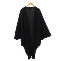 リミフゥ LIMI feu ヨウジヤマモト ガウンコート ロング 変形 ウール ナイロン S 黒 グレー LC-T40-140-1 /BMのサムネイル