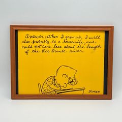 빈티지 캘린더 BOOK 포스터 땅콩[ 생각중의 샐리 ] 1973's