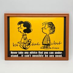빈티지 캘린더 BOOK 포스터 땅콩[ 루시 & 라이너스 ] 1973's *당시물 액액 첨부 오리지날 아메리카 빈티지 (AZ2571 )