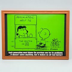 빈티지 캘린더 BOOK 포스터 땅콩 [ 찰리 브라운 & 루시 ] 1973's *당시물 액액 첨부 오리지널 아메리칸 빈티지 ( AZ2569 )
