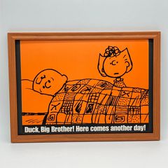 빈티지 캘린더 BOOK 포스터 땅콩[ 스누피 & 우드스톡 ] 1982's *당시물 액액 첨부 오리지날 아메리카 빈티지 (AZ2579 )