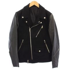 【美品】ジョンローレンスサリバン 2WAYコットン ダブル ライダース 美品】ジョンローレンスサリバン 2WAYコットン ダブル ライダース