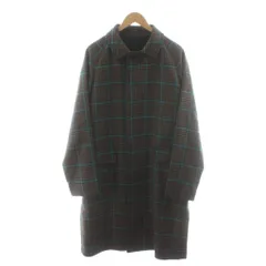 タリアトーレ TAGLIATORE LOYD/S ST バルカラーコート ステンカラーコート ロング丈 チェック柄 アウター 50 茶 ブラウン 水色 ライトブルー /AN35のサムネイル