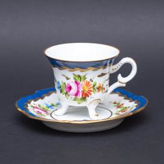 オールドニッポン デミタス 高台ペディスタル C&S 金彩 花文 - メルカリ