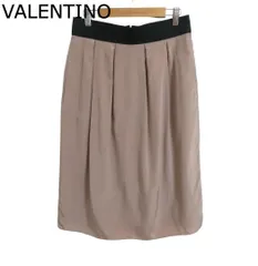 美品 VALENTINO ヴァレンティノ ロングスカート タイトスカート シルク100％ タック サイドポケット ロング丈 シルク サイズ10 レディースのサムネイル