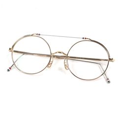 THOM BROWNE 101A ゴールド メガネ 登坂広臣着用 眼鏡 - メルカリ