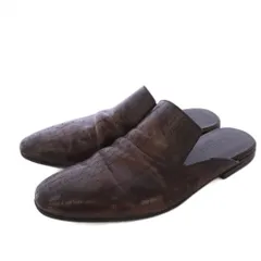 ベルルッティ Berluti サイラス オマーン レザー カリグラフィ スクリット サマーシューズ サンダル スリッパ 7.5 ブラウン /KHのサムネイル