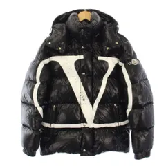 ヴァレンティノ ヴァレンチノ  VALENTINO モンクレール MONCLER ダウンジャケット フーディ ジップアップ ロゴ 46 黒 SV3CN00A5AG /KHのサムネイル