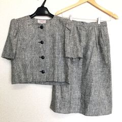 希少❀Christian Dior セットアップ 麻 ジャケット 巻きスカート調 