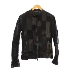 イサムカタヤマバックラッシュ ISAMU KATAYAMA BACKLASH REMAKE LINE パッチワークレザーライダース ジャケット 革ジャン 2 黒 1612-22 /KHのサムネイル