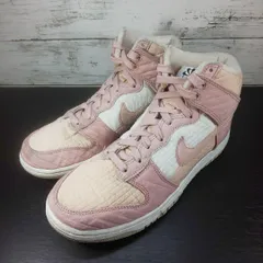 NIKE W DUNK HIGH LX NEXT NATURE ナイキ ウィメンズ ダンク ハイ ネクスト ネイチャー 24.0cm ピンク ベージュ 薄茶 DN9909-200 L10033のサムネイル