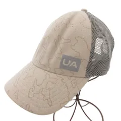 アンダーアーマー UNDER ARMOUR UAブリッツィング トラッカーキャップ ホワイトベージュ グレー カモフラージュ柄 ロゴパッチ メッシュ切り替え /TQ ■GY99のサムネイル