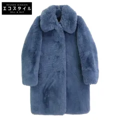 MARC JACOBS　マーク ジェイコブス　18年製 ブルー Plush Faux Fur Coat With Rounded Colla　XSのサムネイル