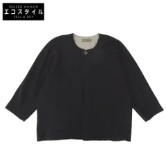 JURGEN LEHL　ヨーガンレール　1B ドレープ ワイドシルエット ジャケット レディース ブラック M　Mのサムネイル