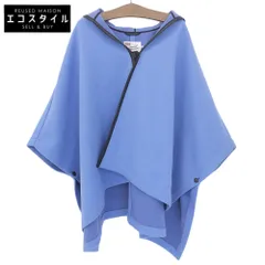 TRADITIONAL WEATHERWEAR　トラディショナルウェザーウェア　ウール混 ポンチョ ジャケット レディース ブルー F　Fのサムネイル