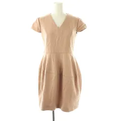ヨーコチャン YOKO CHAN V-neck Balloon Dress ドレス ワンピース ミニ 40 ピンクベージュ /DF ■OSのサムネイル