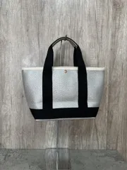 MAISON BREEZE シボレザーライク ミニ トート バッグ size-/黒×シルバー ■■ レディース