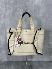 JILL by JILL STUART ジルバイジルスチュアート ミニー ディズニー フリル キャンバス トート バッグ size−/白 ■■ レディース