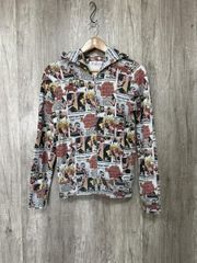 HYSTERIC GLAMOURヒステリックグラマー総柄コミックプリントパーカー 