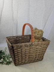 イギリス アンティーク ハンドメイド バスケット スクエア - メルカリ