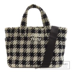 Miumiu】チェック柄IVYトートバッグ - メルカリ