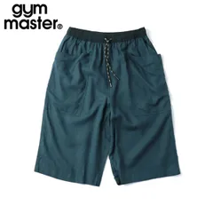 gym master ジムマスター 麻レーヨン クロップドパンツ ワイド テーパードパンツ イージーパンツ ガーデニングパンツ メンズ G721742 ブルーグリーンのサムネイル